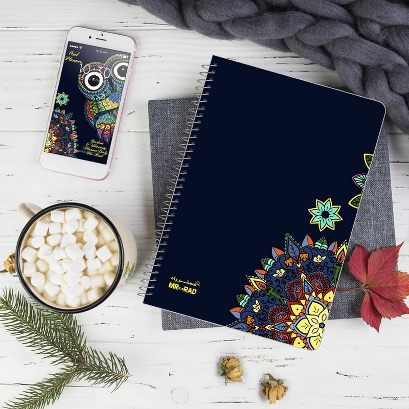 دفتر برنامه ریزی مستر راد طرح جغد مدل روزانه کد fiory 2108 به همراه جامدادی