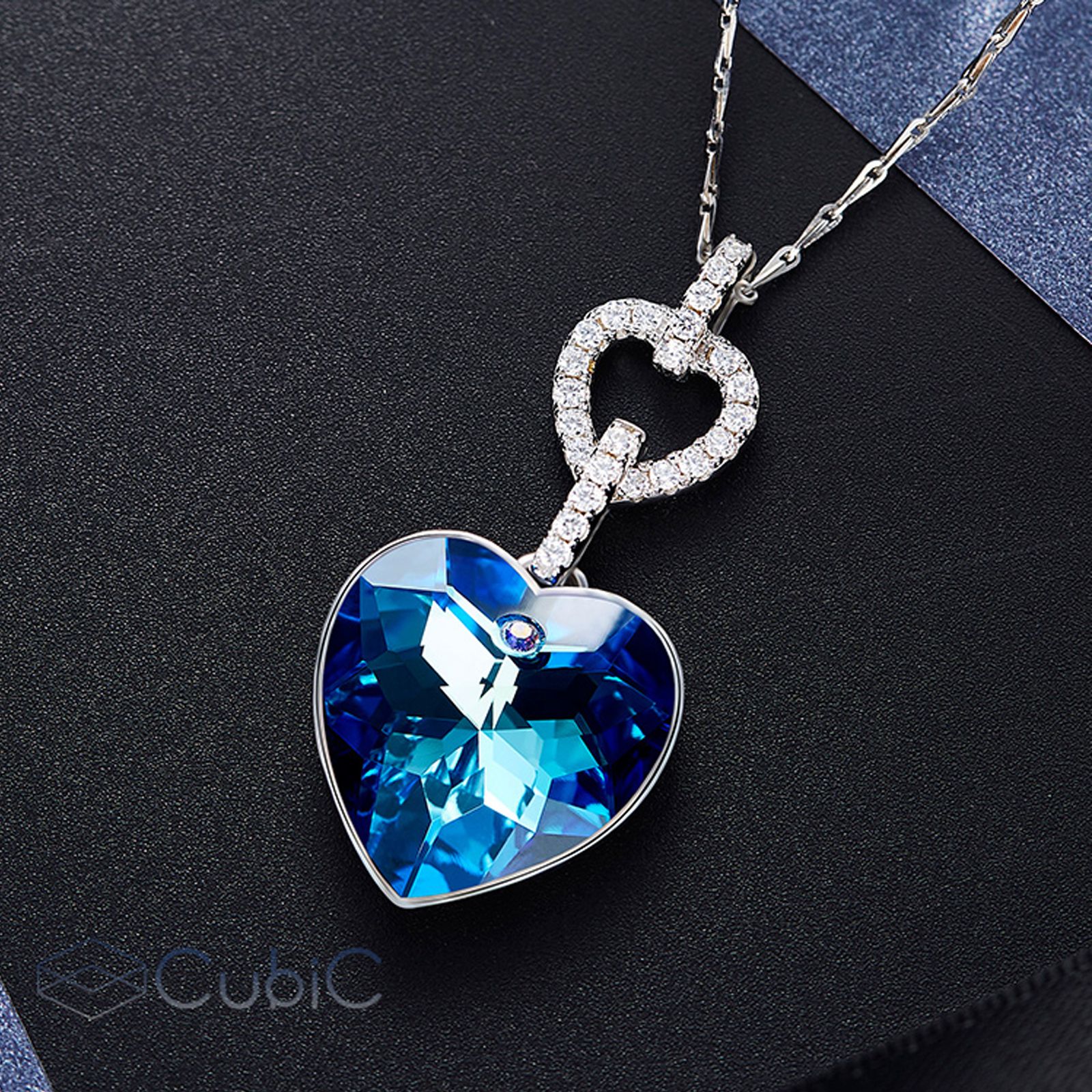 گردنبند نقره زنانه کوبیک کد QP-1410 - - 4