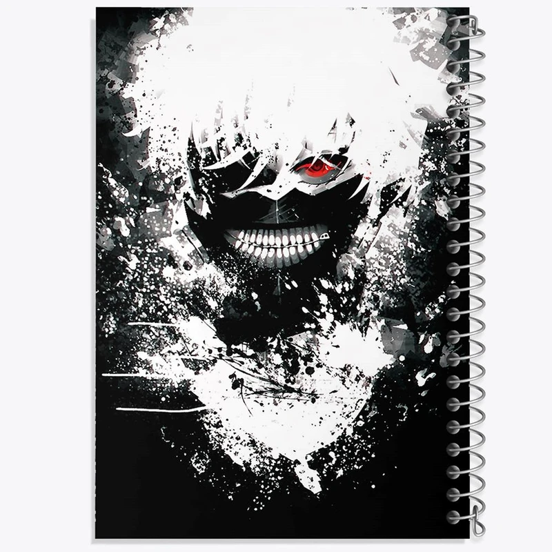 دفتر نقاشی 50 برگ خندالو مدل کانکی کن انیمه توکیو غول Tokyo Ghoul کد 11897