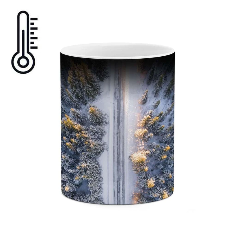 ماگ حرارتی کاکتی مدل منظره برفی کد mgh14961