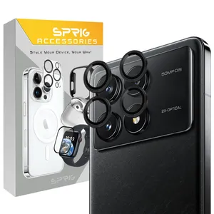 محافظ لنز دوربین اسپریگ مدل Ring Metal مناسب برای گوشی موبایل شیائومی Redmi K70 / K70 pro