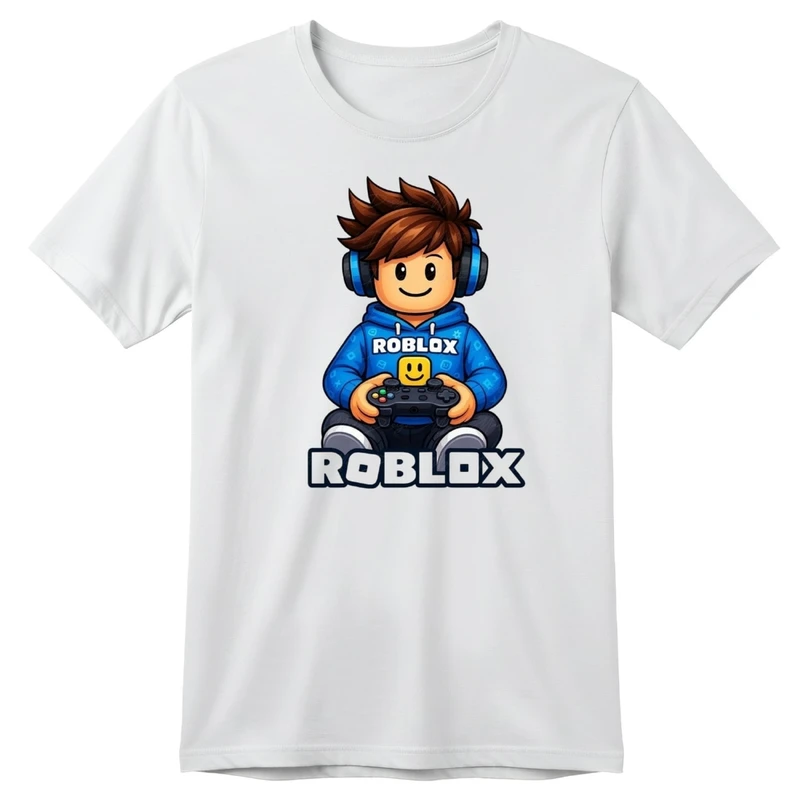 تی‌شرت آستین کوتاه بچگانه مدل روبلاکس کد p4 