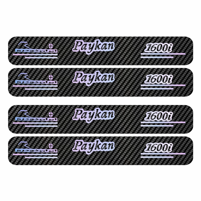 برچسب پارکابی خودرو سولگی مدل کربن هفت رنگ کد J84 مناسب برای پیکان بسته 4 عددی