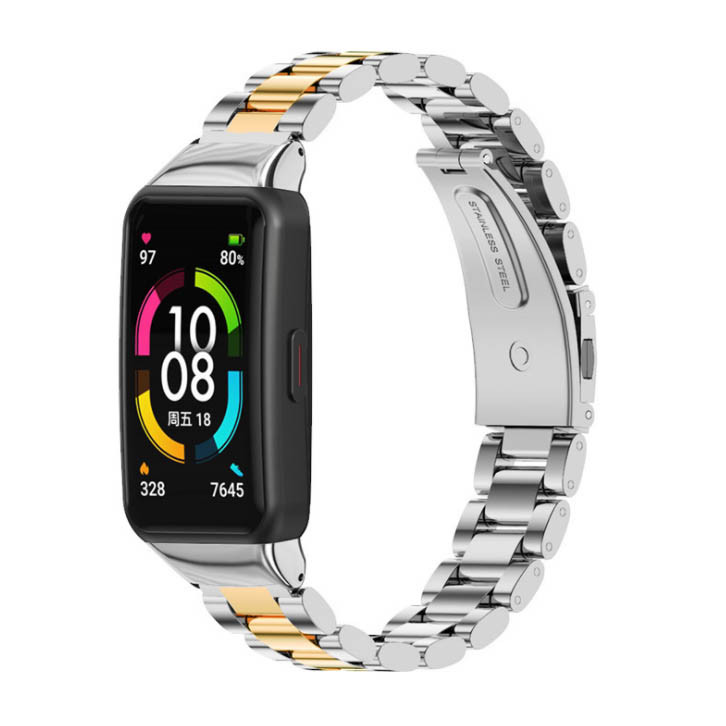 بند مدل Double Colour مناسب برای مچ بند هوشمند آنر Band 6