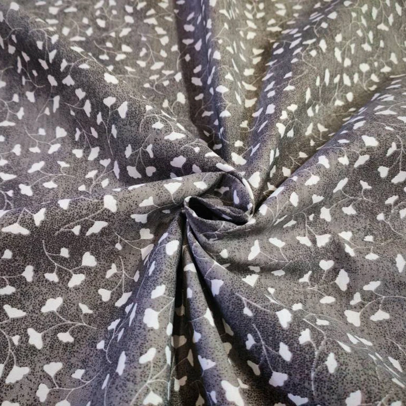 پارچه ملحفه عرض 2 متر مدل ریحان رنگ طوسی