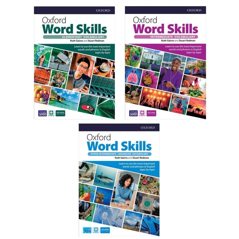کتاب Oxford Word Skills 2nd Edition اثر Ruth Gairns and Stuart Redman انتشارات اکسفورد 3جلدی