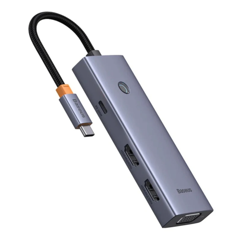 هاب 7 پورت USB-C بیسوس مدل BS-OH117  Triple Display