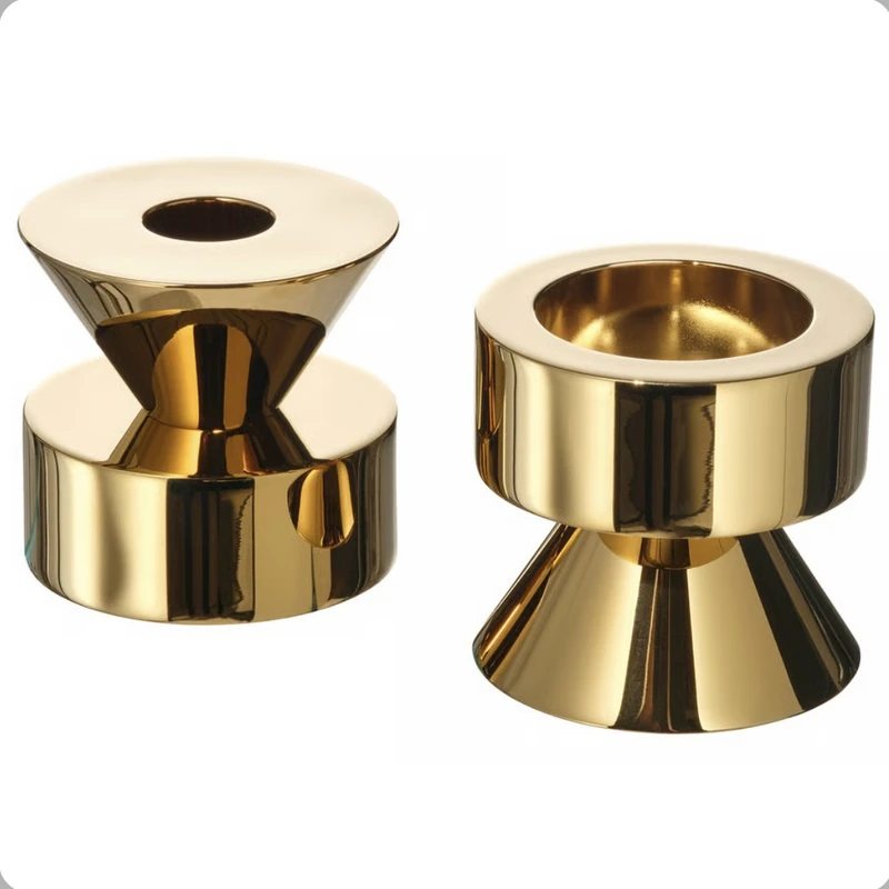 شمعدان ایکیا مدل stockholm مجموعه دو عددی مناسب برای شمع وارمر