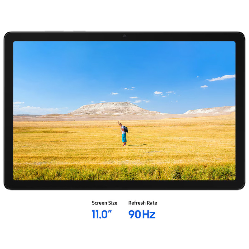 تبلت 11 اینچ سامسونگ مدل Galaxy Tab A11 Plus Wi-Fi، ظرفیت 128 گیگابایت و رم 6 گیگابایت، رزولوشن دوربین 8 مگاپیکسل به همراه شارژر دیواری 25 وات سامسونگ مدل T2510