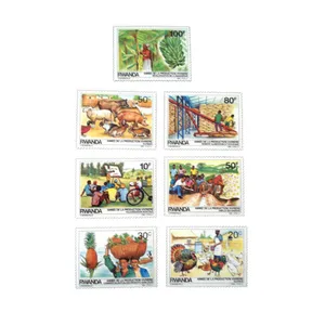 تمبر یادگاری مدل زندگی روستایی کد DS2517 مجموعه 7 عددی