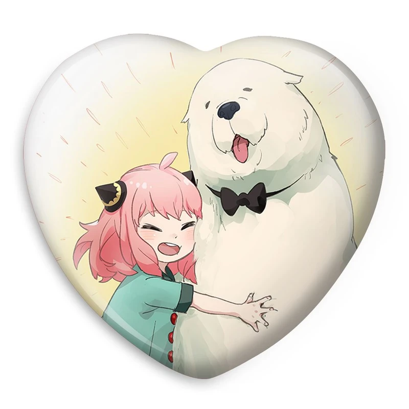 پیکسل خندالو طرح آنیا فورجر انیمه اسپای ایکس فمیلی Spy x Family مدل قلبی کد 15581