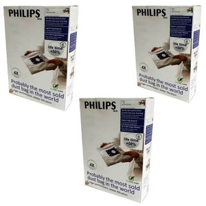 پاکت جاروبرقی فیلیپس مدل 2020 3 بسته 4 عددی مناسب برای جاروبرقی فیلیپس