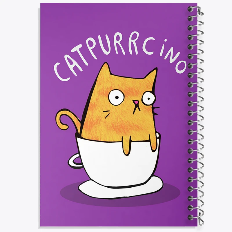 دفتر شطرنجی 50 برگ خندالو مدل گربه (Cat) کد N739