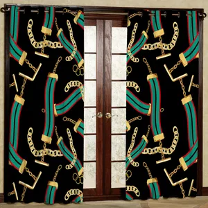 پرده مدل مخمل پانچی کد 1283R سایز 140x280 سانتی متر