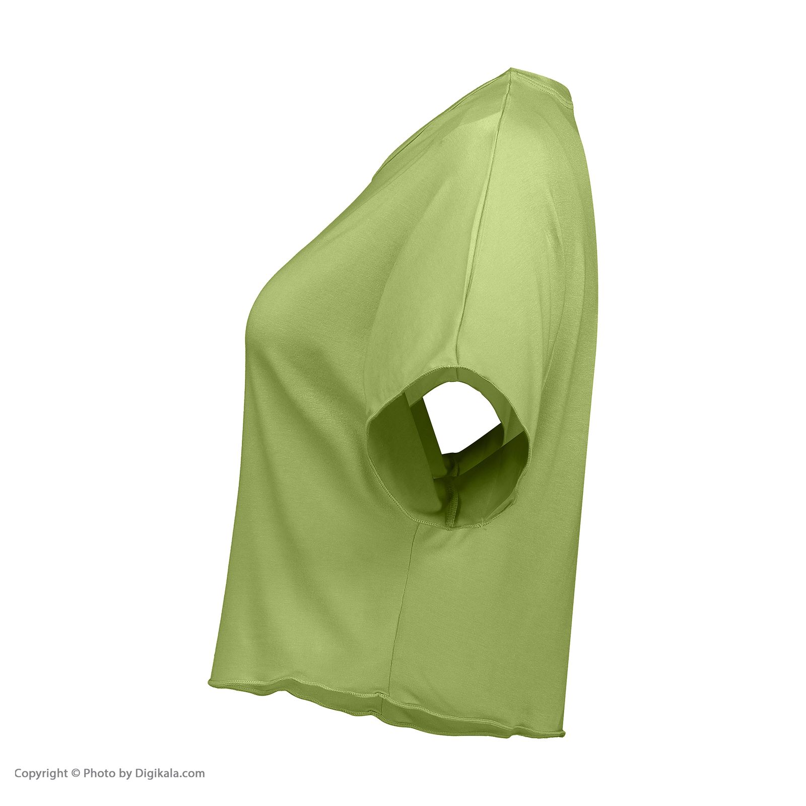 ست تیشرت و شلوارک زنانه افراتین مدل آرام رنگ سبز -  - 4