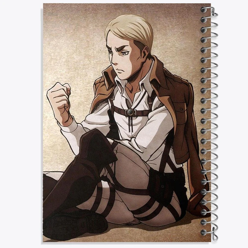 دفتر ژورنال نویسی 50 برگ خندالو مدل نقطه ای طرح اروین اسمیت انیمه اتک آن تایتان Attack on Titan کد 11013