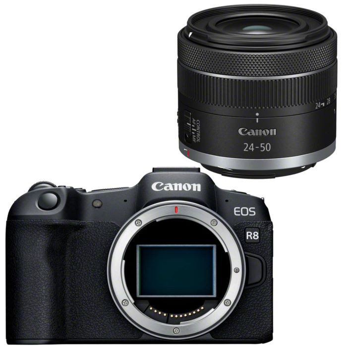 دوربین دیجیتال بدون آینه کانن مدل EOS R8 RF 24-50mm F4.5-6.3 IS STM