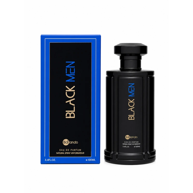 ادوپرفیوم بایلندو مدل  BLACK MEN با رایحه گرم حجم 100 میلی لیتر