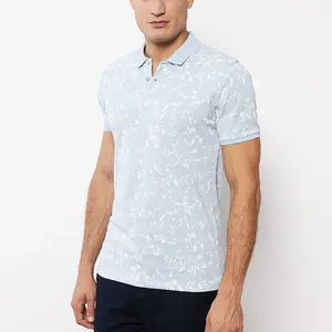 پولوشرت آستین کوتاه یقه برگردان مردانه ال سی وایکیکی مدل Hawaii-pamuk