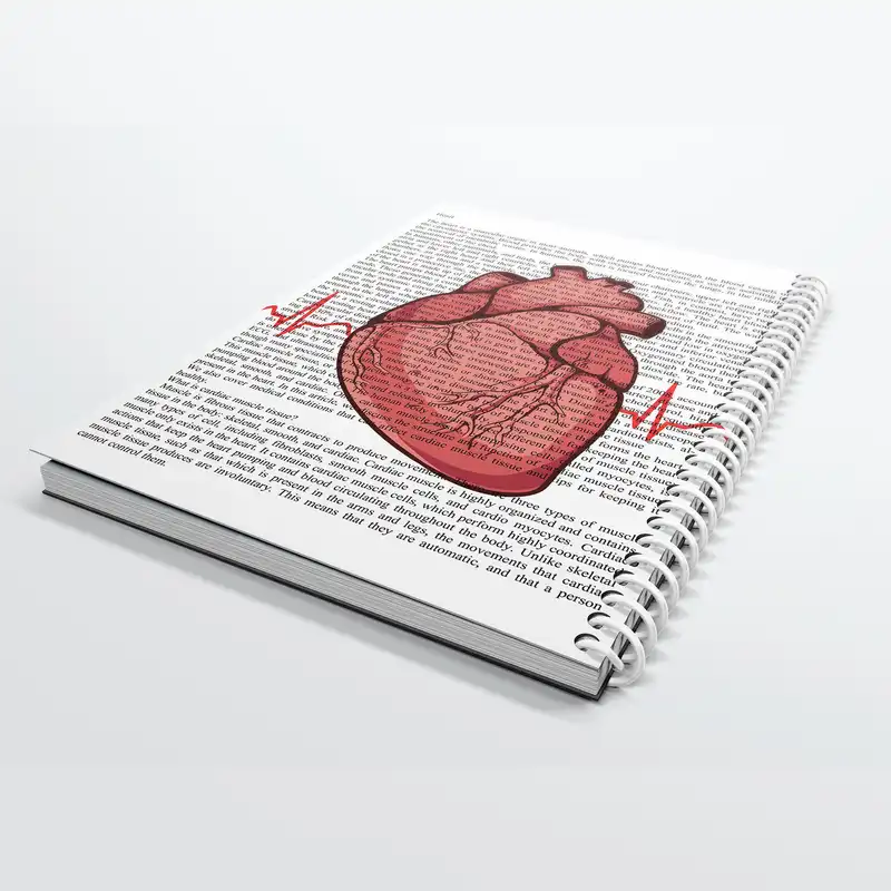 دفتر مشق 100 برگ مدل قلب کد 3