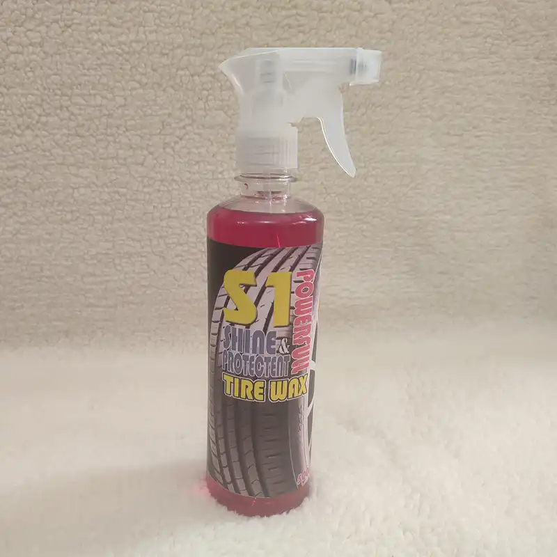 اسپری واکس لاستیک و براق کننده و محافظ تایر اس وان کد 5 حجم 500 میلی لیتر