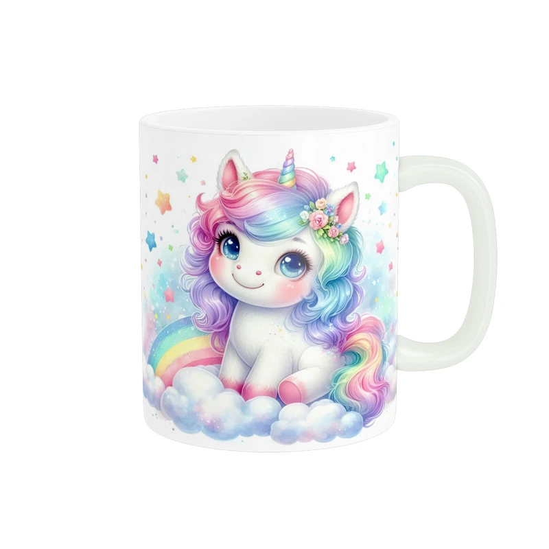 ماگ پاد آفرین طرح اسب تک شاخ کد 4060