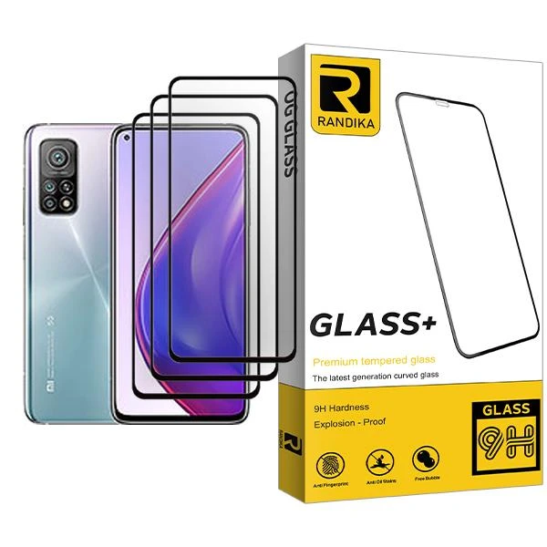 محافظ صفحه نمایش راندیکا مدل Randika Glass MIX003 مناسب برای گوشی موبایل شیائومی Mi 10T Pro 5G بسته سه عددی