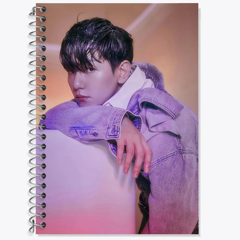 دفتر لغت 50 برگ خندالو مدل بکهیون گروه اکسو EXO کد 16838