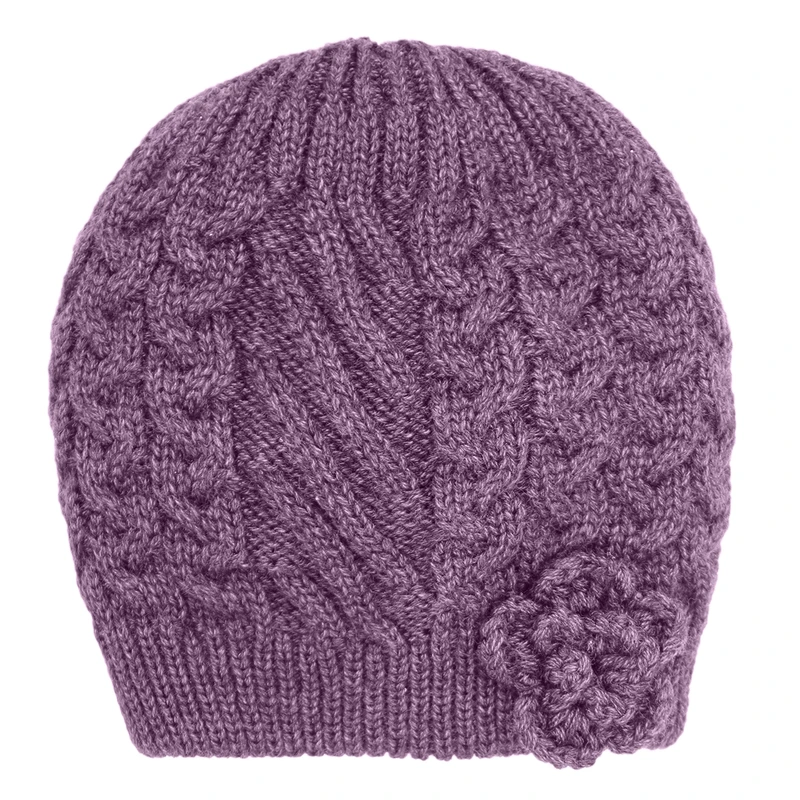 کلاه بافتنی دخترانه مدل دولایه اکرلیک کد D-8131