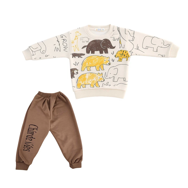 ست سویشرت و شلوار راحتی بچگانه مدل حیوانات