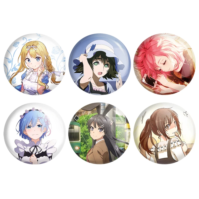 پیکسل خندالو مدل انیمه دختر کد 511B مجموعه 6 عددی