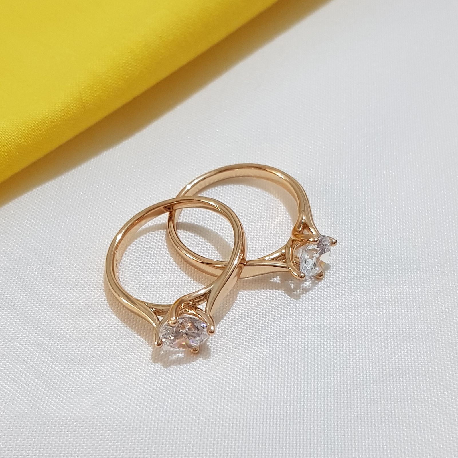 انگشتر زنانه ژوپینگ مدل حلقه تکداش 1164 -  - 5