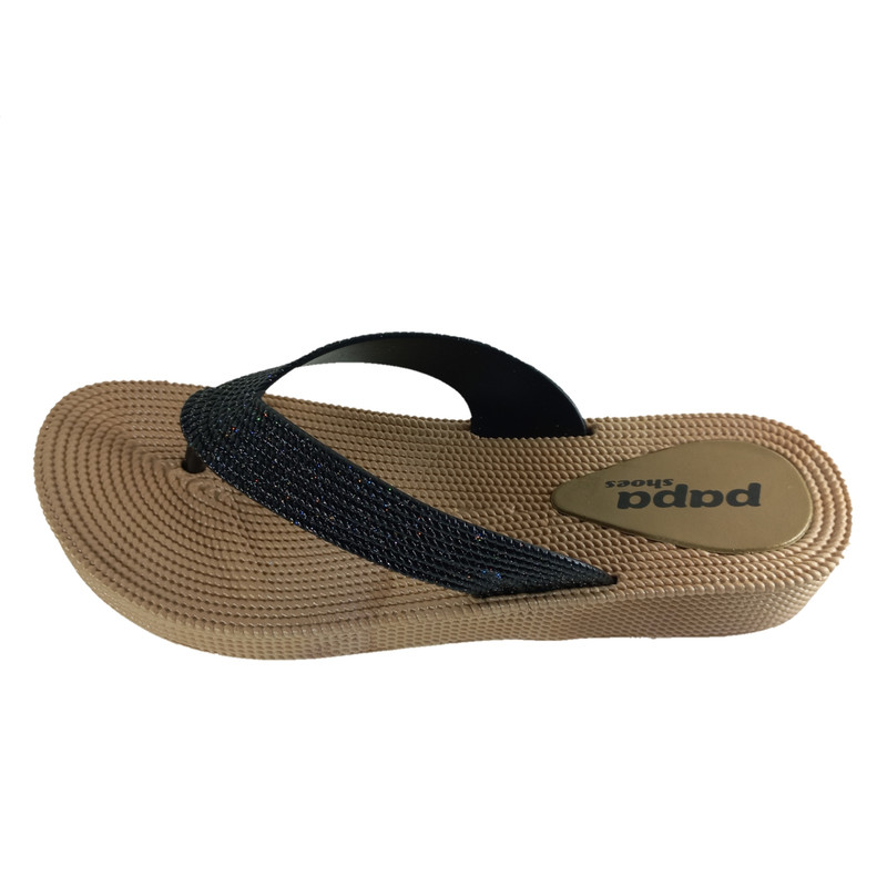 دمپایی لاانگشتی زنانه پاپا مدل ترمه پلاس