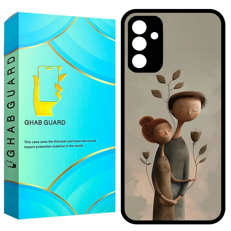 کاور قاب گارد طرح دختر و پسر مدل GCHPA34 مناسب برای گوشی موبایل سامسونگ Galaxy A34 5G