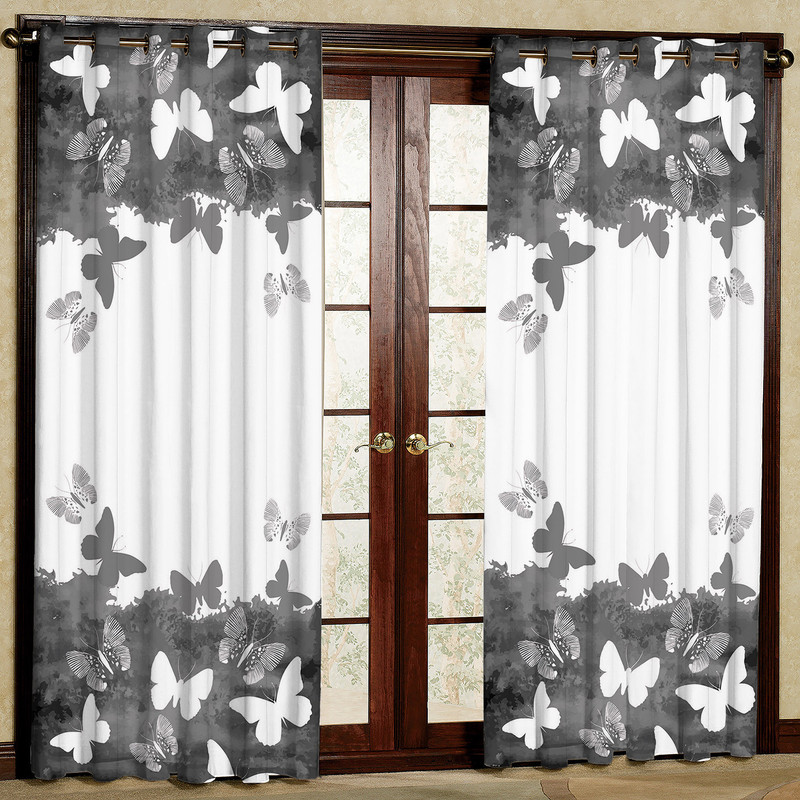 پرده مدل پروانه مخمل پانچی کد 1371R سایز 140x280 سانتی متر