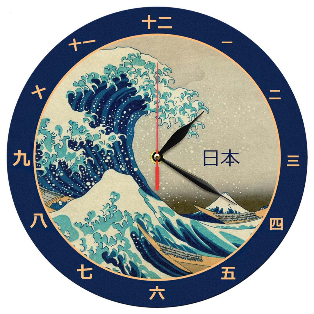 نقد و بررسی ساعت دیواری طرح موج ژاپنی کد 1279 توسط خریداران