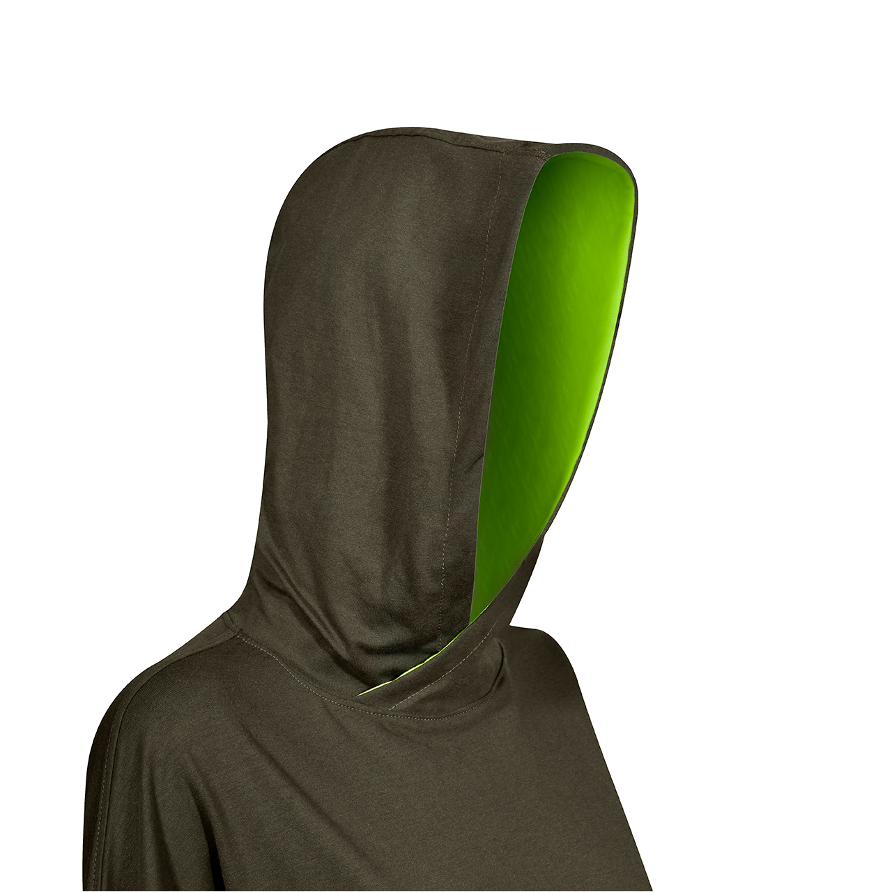 هودی زنانه ساروک مدل HZS01 رنگ سبز تیره -  - 2