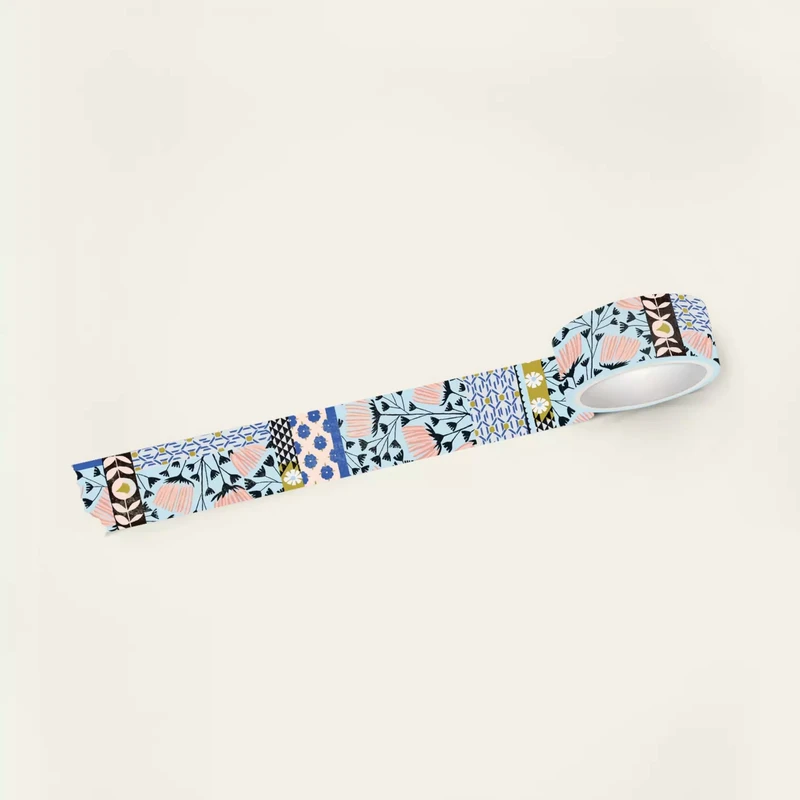 چسب نواری مریخ مدل واشی spring floral  عرض 2 سانتی متر