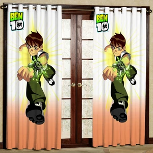 پرده مدل BEN10 هازان پانچی کد 4156 سایز 140x200 سانتی متر