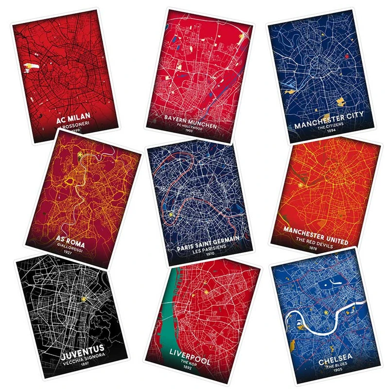     استیکر لپ تاپ ماسا دیزاین طرح football کد SAM158 مجموعه 9 عددی