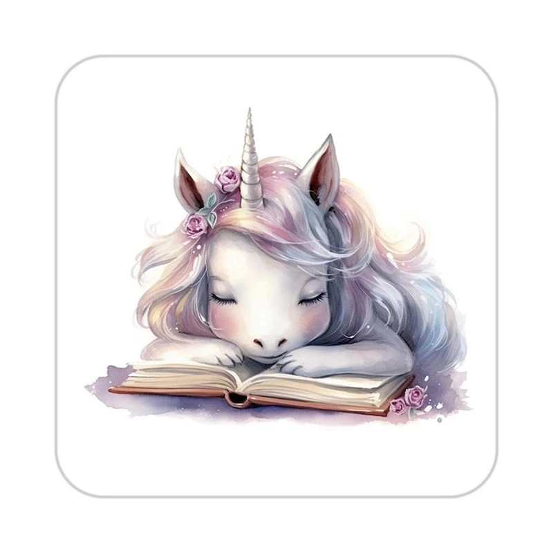 زیر لیوانی کاکتی طرح اسب تک شاخ و یونیکورن مدل mp32718