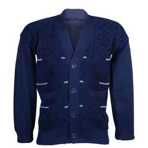 ژاکت مردانه مدل  یقه هفت پیش مخمل 1004