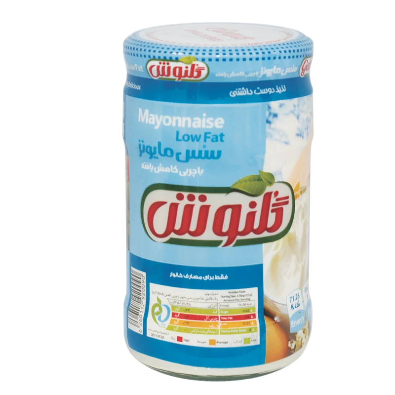 سس مایونز با چربی کاهش یافته گلنوش - 600 گرم