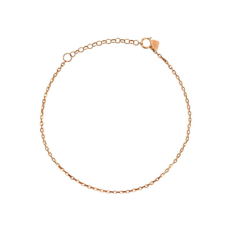 دستبند زنجیری طلا 18 عیار زنانه مدوپد مدل الگانس کد ZB10064