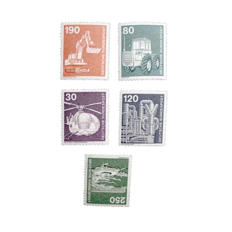 تمبر یادگاری مدل صنعت کد DS1942 مجموعه 5 عددی