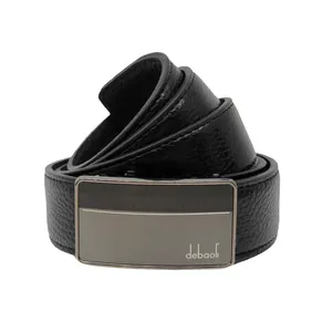 کمربند مردانه سرزمین چرم مدل پلاک ریلی کد 351019