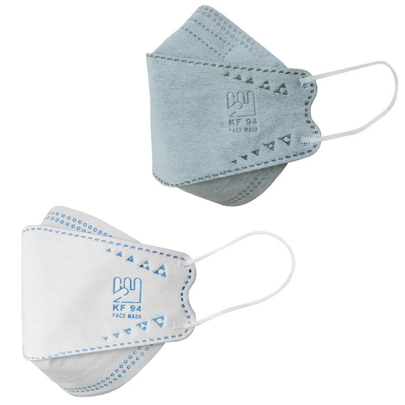 ماسک تنفسی بهسا مدل سه بعدی 3D-BSA-18-BlGr بسته 18 عددی