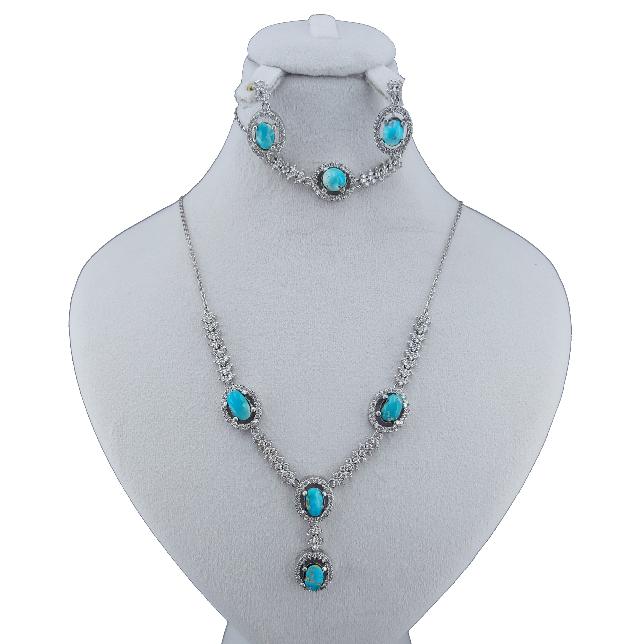 نیم ست نقره زنانه مدل 061