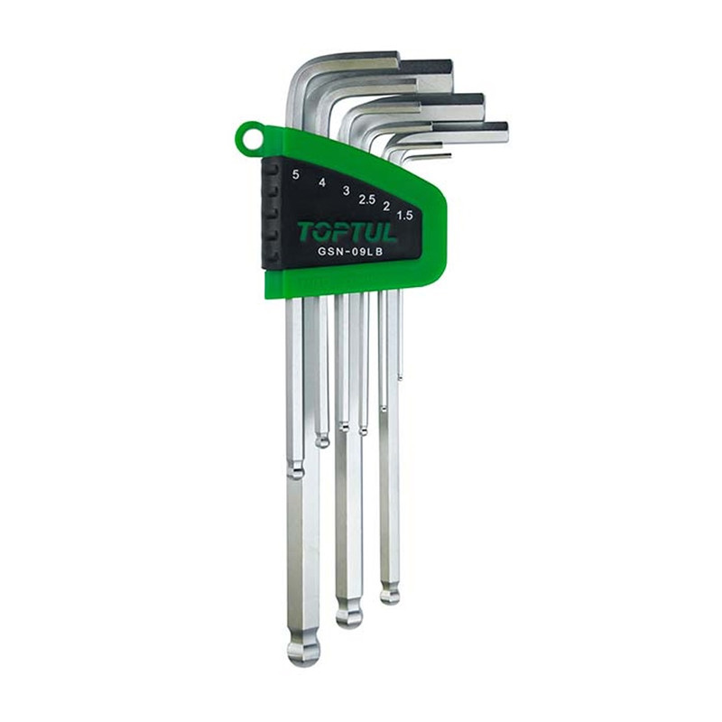 آچار آلن تاپ تول مدل gsn-09lb مجموعه 9 عددی