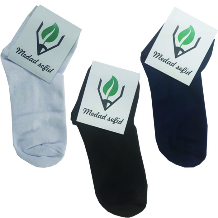 جوراب مدل نیم ساق مجموعه 3 عددی